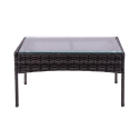 Rodi Outdoor Rattan Garden Set: Sofa, 2 Armchairs, Glass-Top Table Catalog
