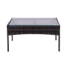 Rodi Outdoor Rattan Garden Set: Sofa, 2 Armchairs, Glass-Top Table Catalog