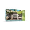 Rodi Outdoor Rattan Garden Set: Sofa, 2 Armchairs, Glass-Top Table Choice Of