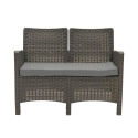 Garden Lounge Set: 2-Seater Sofa, Armchairs, Coffee Table, Rattan Effect, Malaga Characteristics