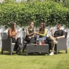 Garden Lounge Set: 2-Seater Sofa, Armchairs, Coffee Table, Rattan Effect, Malaga On Sale