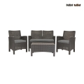 Garden Lounge Set: 2-Seater Sofa, Armchairs, Coffee Table, Rattan Effect, Malaga Promotion