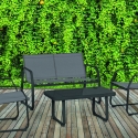 Saint Tropez 4-Piece Outdoor Patio Set with Glass-Top Table Offers