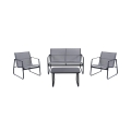 Saint Tropez 4-Piece Outdoor Patio Set with Glass-Top Table Promotion