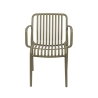 Stackable Outdoor Chair with Armrests, Modern Design - Lamua Offers