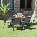 Modern Outdoor Garden Chair with Armrests Kirel On Sale