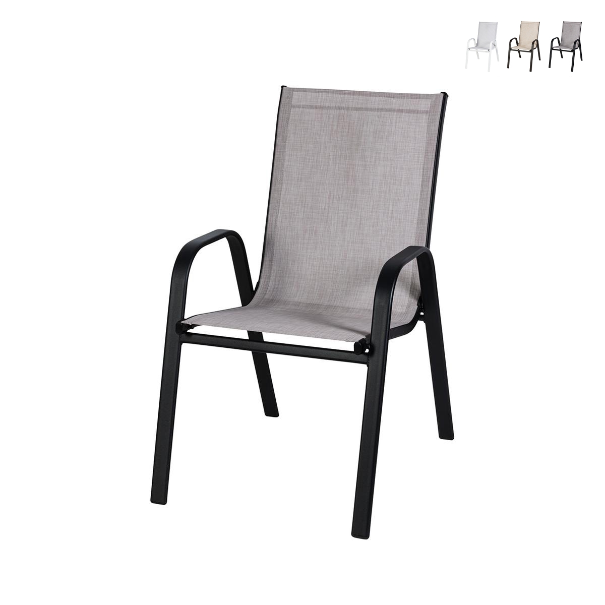 Modern Outdoor Garden Chair with Armrests Kirel Promotion