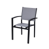 Outdoor Garden Chair with Armrests, Aluminum - Tropea Discounts