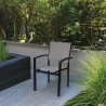 Outdoor Garden Chair with Armrests, Aluminum - Tropea On Sale