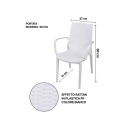 Paros Rattan-Effect Garden Chair with Armrests in Polypropylene Cost
