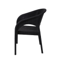 Outdoor Chair with Armrests in Rattan-Effect Polypropylene Zanzibar Choice Of