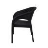 Outdoor Chair with Armrests in Rattan-Effect Polypropylene Zanzibar Choice Of