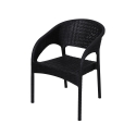 Outdoor Chair with Armrests in Rattan-Effect Polypropylene Zanzibar Characteristics