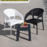 Outdoor Chair with Armrests in Rattan-Effect Polypropylene Zanzibar On Sale