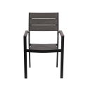 Amalfi Outdoor Aluminum Chair with Armrests and Wood-Effect Slats Offers