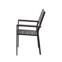 Amalfi Outdoor Aluminum Chair with Armrests and Wood-Effect Slats Sale