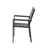Amalfi Outdoor Aluminum Chair with Armrests and Wood-Effect Slats Sale