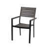 Amalfi Outdoor Aluminum Chair with Armrests and Wood-Effect Slats Promotion