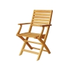 Bali Folding Indoor Outdoor Chair with Armrests in Acacia Wood Promotion