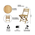 Bali Foldable Indoor/Outdoor Wooden Chair Discounts
