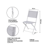 Maratea Outdoor Folding Chair with Iron Frame and Polyester PVC Cost