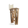 Folding Director's Chair in Acacia Wood and Polyester, Bali Model Offers