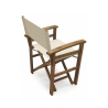 Folding Director's Chair in Acacia Wood and Polyester, Bali Model Sale