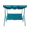Sulara 3-Seater Steel Garden Swing with Sunshade On Sale
