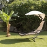 Malibù Steel Rocking Hammock Chair with Cushion and Sunshade On Sale
