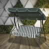 Javik 3-Seater Garden Swing with Sunshade Roof On Sale
