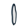 Chanel Wall Mirror in Shaped Blue Velvet 160x40x4cm Offers