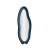 Chanel Wall Mirror in Shaped Blue Velvet 160x40x4cm Promotion
