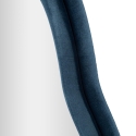 Chanel Wall Mirror in Shaped Blue Velvet 160x40x4cm Sale