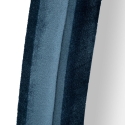 Chanel Wall Mirror in Shaped Blue Velvet 160x40x4cm Discounts
