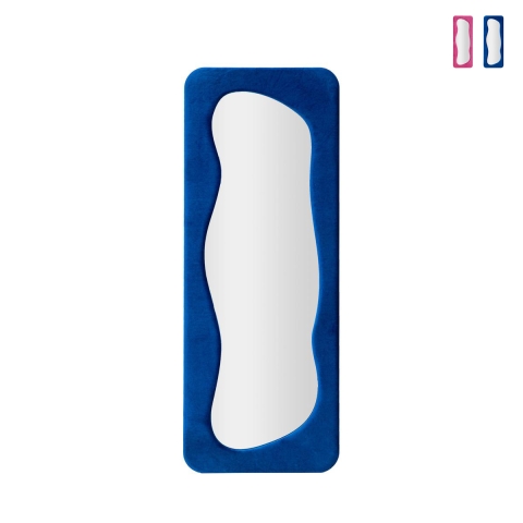 Theodor Velvet Framed Wall Mirror 160x60x4 cm Promotion