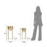 Set of 2 Gold Metal Planters for Plants Lumai Characteristics