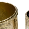 Set of 2 Gold Metal Planters for Plants Lumai Discounts
