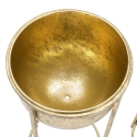 Set of 2 Gold Metal Planters for Plants Lumai Choice Of