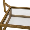 Double Marble Gold Metal Coffee Table with Marble Top, 47x47x60 Discounts