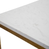Double Marble Gold Metal Coffee Table with Marble Top, 47x47x60 Catalog