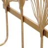 Metal Wall-Mounted Coat Rack with 5 Hooks, 26.3x49.5x6 cm, Leaves Design Sale