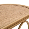 Boho Chic Metal Console Table with Rattan Top Samui Choice Of