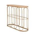 Boho Chic Metal Console Table with Rattan Top Samui Offers
