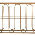 Boho Chic Metal Console Table with Rattan Top Samui Discounts