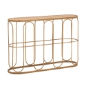 Boho Chic Metal Console Table with Rattan Top Samui Promotion