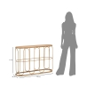 Boho Chic Metal Console Table with Rattan Top Samui Characteristics