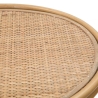 Samui Round Metal and Rattan Coffee Table, 55x40x40cm Discounts