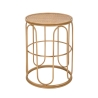 Samui Round Metal and Rattan Coffee Table, 55x40x40cm Promotion