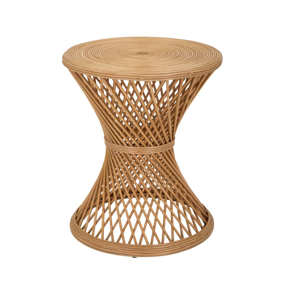Teyra Boho Chic Round Rattan Coffee Table 56x48x48cm Promotion