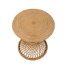 Teyra Boho Chic Round Rattan Coffee Table 56x48x48cm Offers